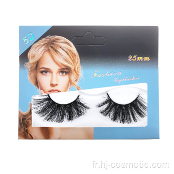 Faux Cils de Qualité Supérieure 25mm 5d Real Mink Lashes